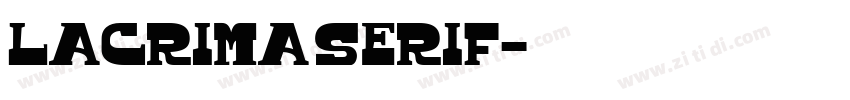 Lacrima Serif字体转换